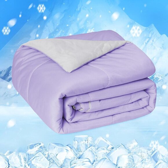 HOMFINE Other - Cooling Comforter King Size, Purple Summer Cooling Blanket